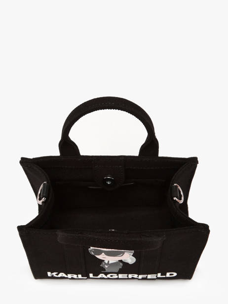Shoulder Bag K Ikon Cotton Karl lagerfeld Black k ikon A3W50109 other view 2