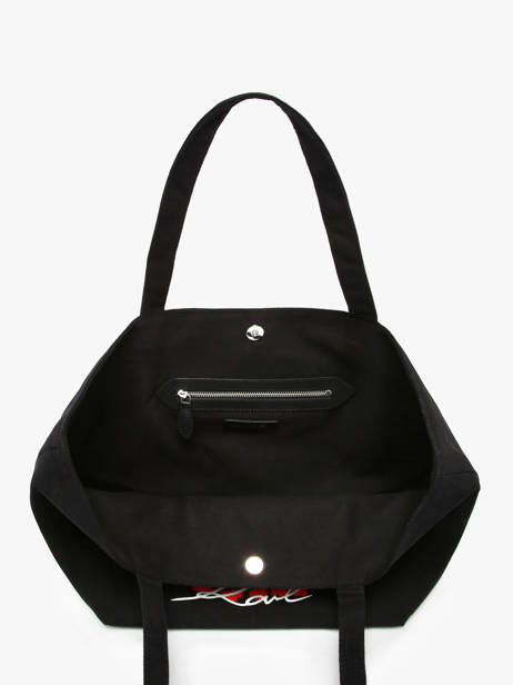 Shoulder Bag K Signature Cotton Karl lagerfeld Black k signature A3W50111 other view 2