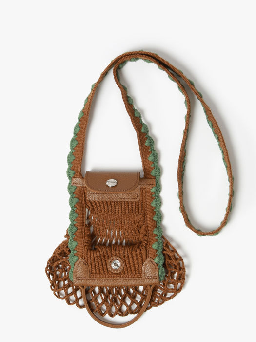 Longchamp Le pliage filet crochet Sacs porté travers Marron