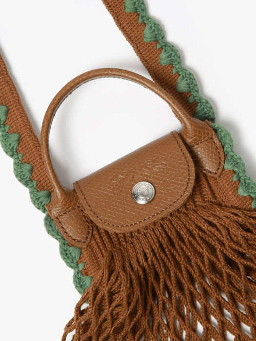 Longchamp Le pliage filet crochet Sacs porté travers Marron