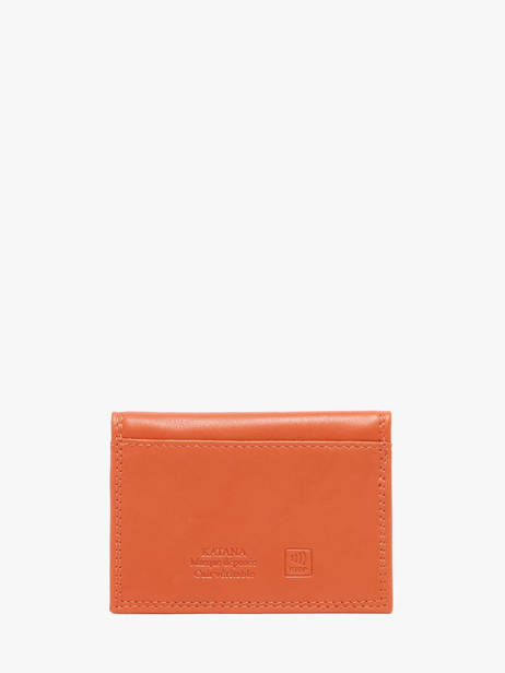 Card Holder Leather Katana Orange marina 753103 other view 2