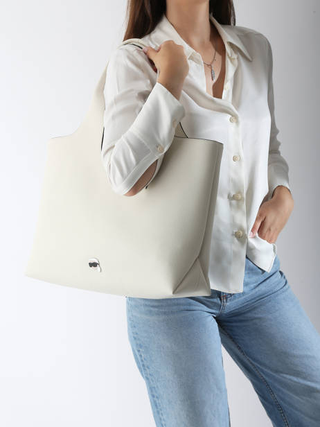 Sac Porté épaule K Ikon Polyurethane Karl lagerfeld Blanc k ikon A3W30096 vue secondaire 1