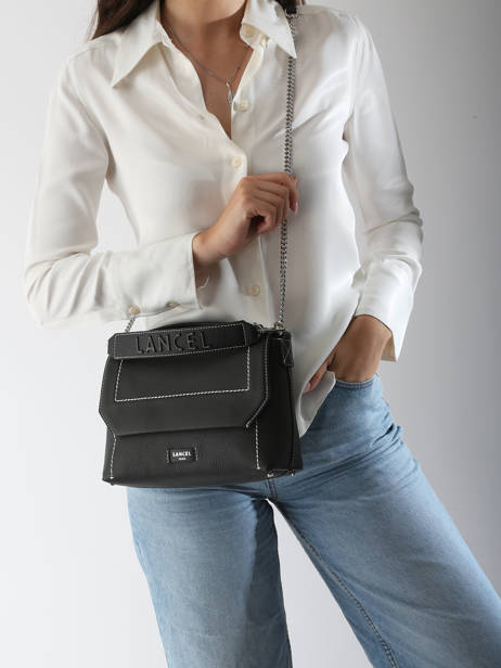 Sac Bandoulière Ninon Cuir Lancel Noir ninon A13782 vue secondaire 1