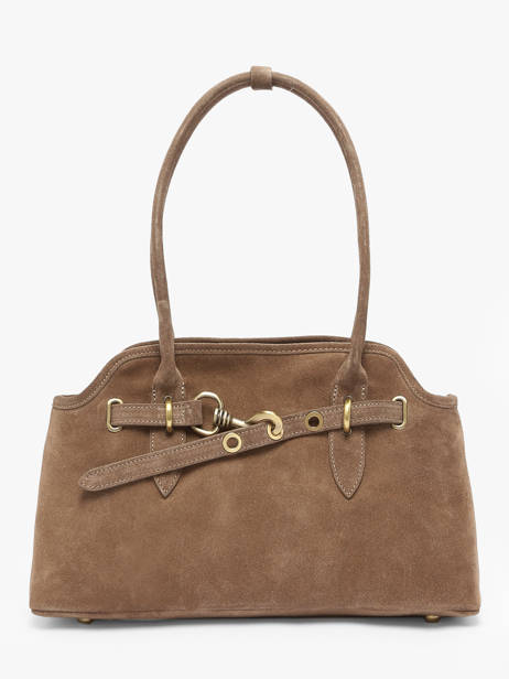 Sac Porté épaule Velvet Cuir Milano Beige velvet VE260610