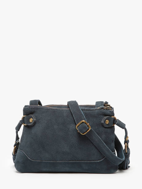 Shoulder Bag Houston Leather Basilic pepper Blue houston BHOU82 other view 4