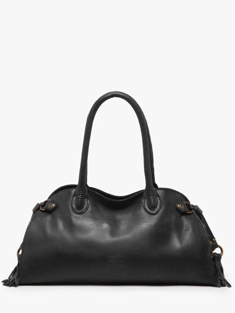 Sac Porté épaule Cow Cuir Basilic pepper Noir cow BCOW84