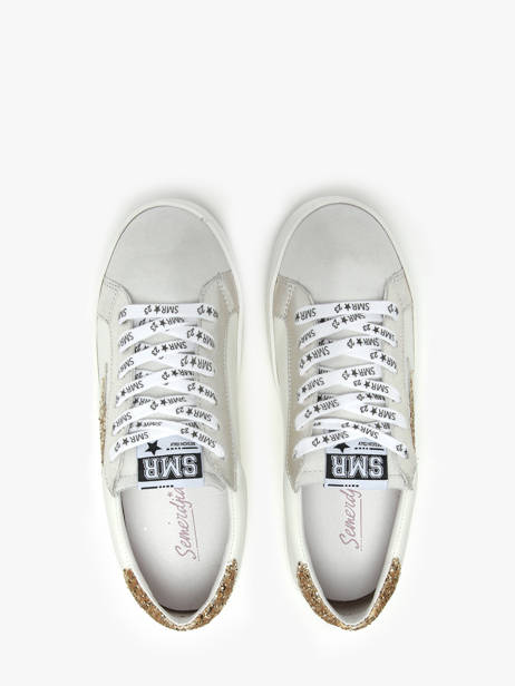 Sneakers Maya In Leather Semerdjian White women MAYA other view 3
