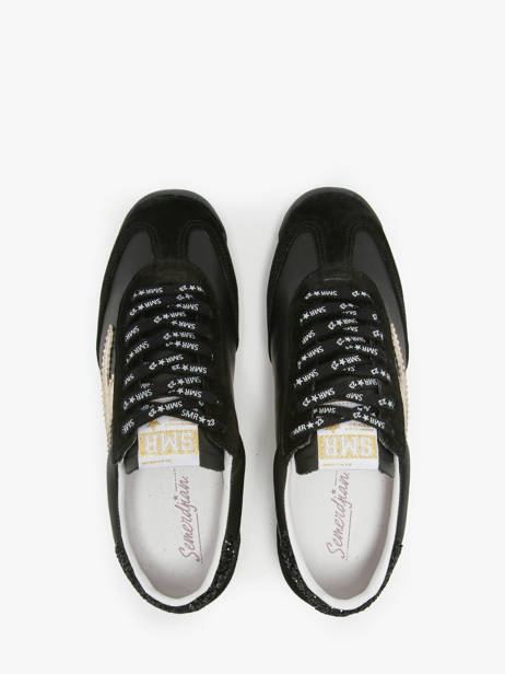 Sneakers Joyce In Leather Semerdjian Black women JOYCE other view 3