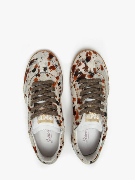 Sneakers Aslan In Leather Semerdjian Multicolor women ASLAN other view 3