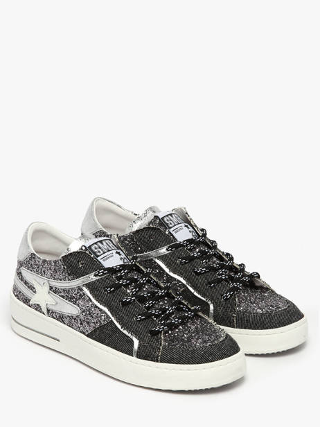 Sneakers Vana In Leather Semerdjian Black women VANA other view 1