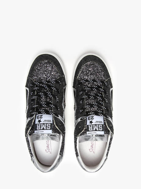 Sneakers Vana In Leather Semerdjian Black women VANA other view 3