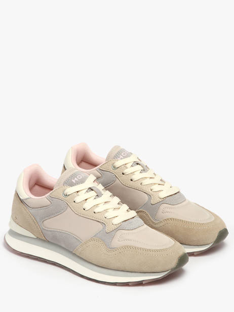 Sneakers City Antibes In Leather Hoff Beige women 12402001 other view 1