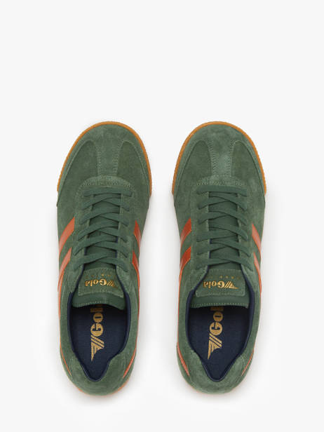 Sneakers Harrier In Leather Gola Green men CMA192 other view 3