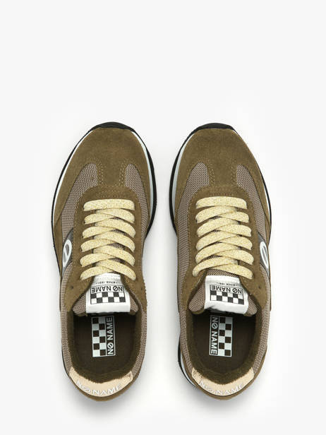 Platform Sneakers Flex M Jogger In Leather No name Green women IMKNITAY other view 3