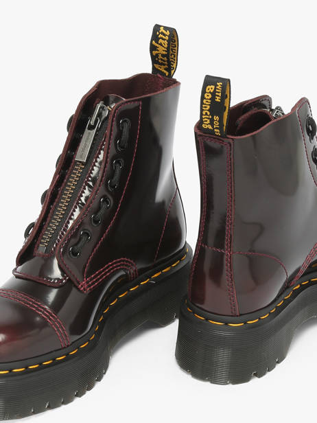 Boots Sinclair In Leather Dr martens Red women 25233600 other view 2