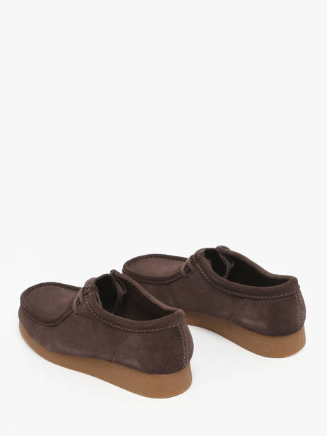 Moccasins Wallabee In Leather Clarks Brown men 26178279 other view 2