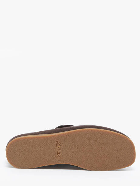 Moccasins Wallabee In Leather Clarks Brown men 26178279 other view 4