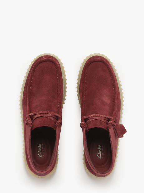 Ankle Derby Shoes Torhill In Leather Clarks Red men 26183423 other view 3
