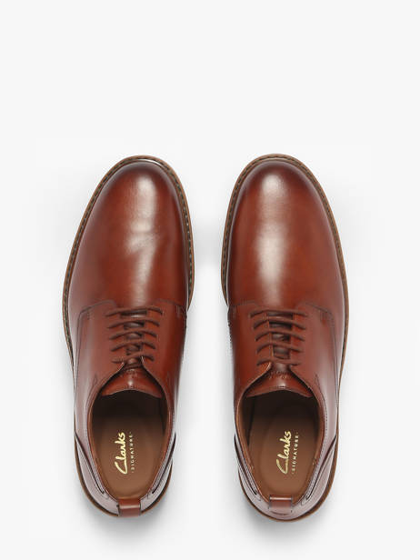 Derby Shoes Aldwin Lace In Leather Clarks Brown men 26183252 other view 3