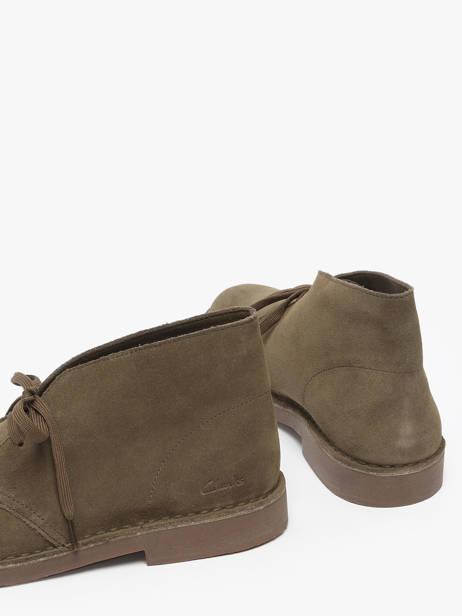 Boots Desert In Leather Clarks Green men 26183838 other view 2