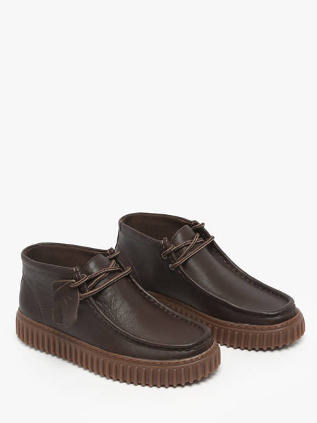 Ankle Derby Shoes Torhill In Leather Clarks Brown men 26183425 other view 1