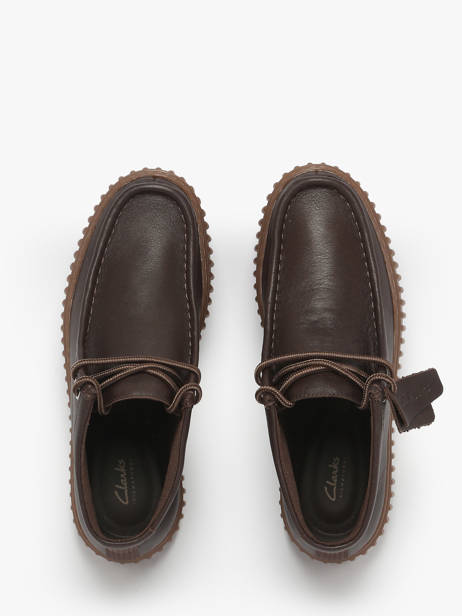 Ankle Derby Shoes Torhill In Leather Clarks Brown men 26183425 other view 3