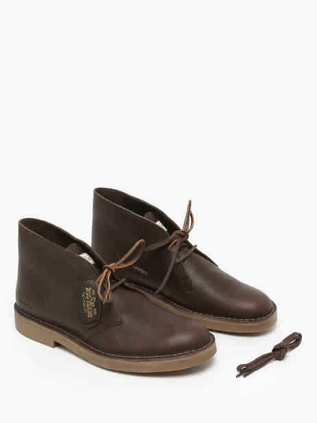 Boots Desert In Leather Clarks Brown men 26183363 other view 1