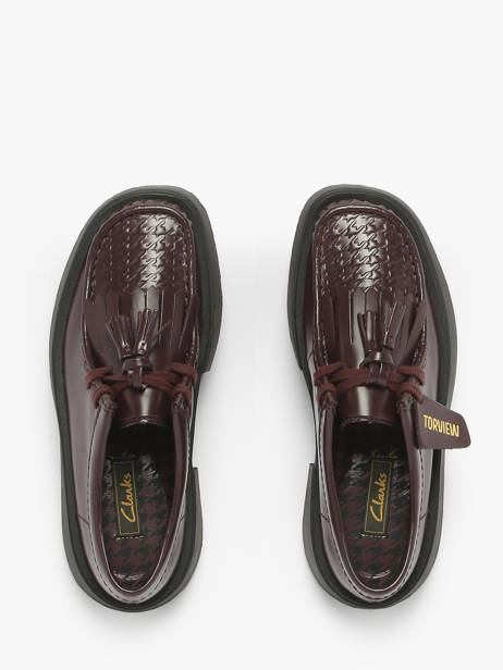 Derby Shoes Torview In Leather Clarks Brown women 26184948 other view 3