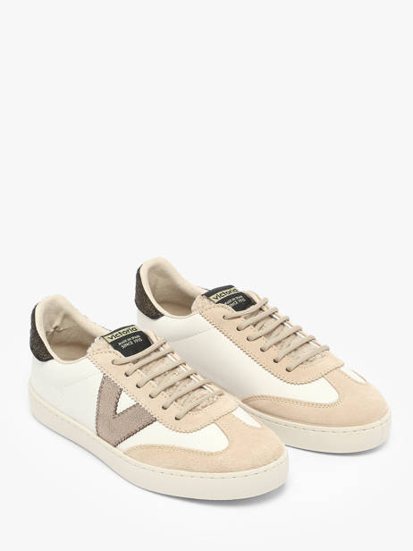 Sneakers Berlin In Leather Victoria Beige women 1126222 other view 1