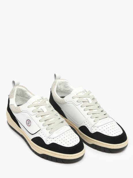 Sneakers La Vernaz In Leather Serge blanco Black men CHA2340P other view 1