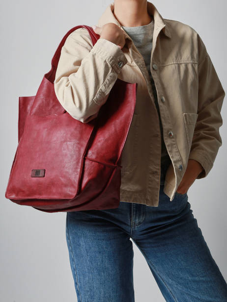 Shoulder Bag Heritage Leather Biba Red heritage HOM1L other view 1