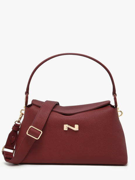Leather Freesia Shoulder Bag Nathan baume Red eden 4