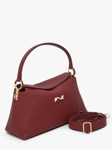Leather Freesia Shoulder Bag Nathan baume Red eden 4 other view 1