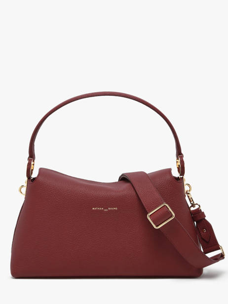 Leather Freesia Shoulder Bag Nathan baume Red eden 4 other view 3