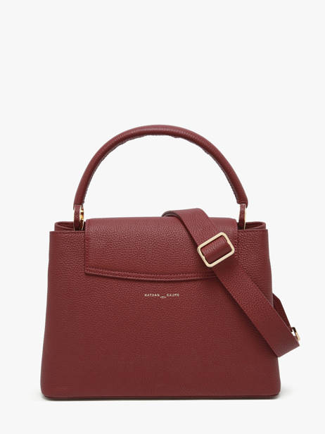 Leather Magnolia Top-handle Bag Nathan baume Red eden 3 other view 3