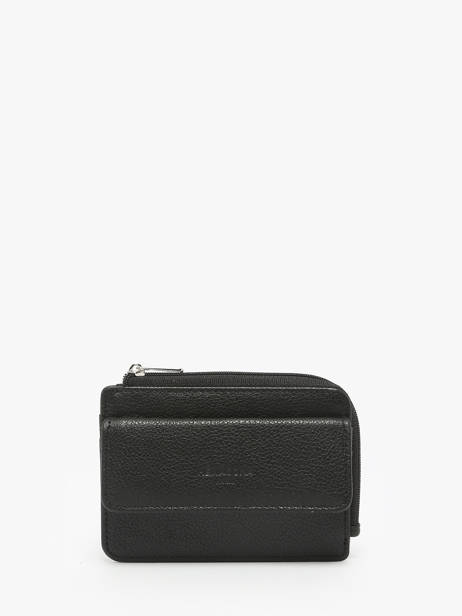 Coin Purse Leather Hexagona Black confort 468426