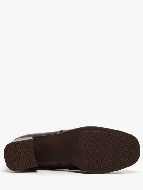 Bottines à Talon Cristel En Cuir Dorking Rouge accessoires D9157 vue secondaire 4