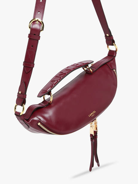 Small Leather Origami Crossbody Bag Lancel Red origami A12527 other view 2