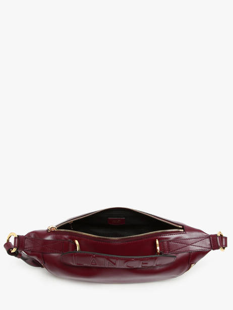 Small Leather Origami Crossbody Bag Lancel Red origami A12527 other view 3