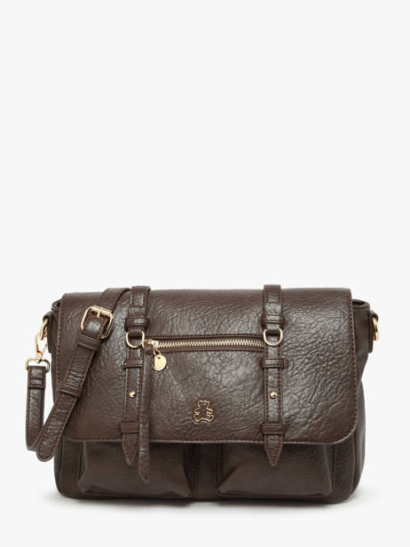 Sac Bandoulière Bride Lulu castagnette Marron bride ZAYANN