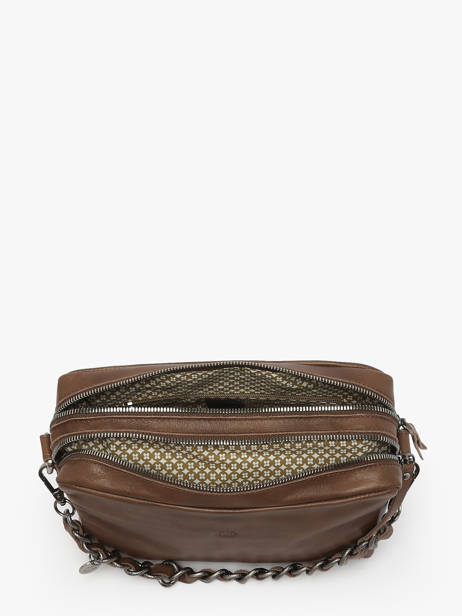 Sac Bandoulière Vintage Cuir Mila louise Marron vintage 23673LC vue secondaire 3