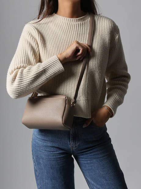 Sac Bandoulière Grained Miniprix Beige grained KJ62069 vue secondaire 1