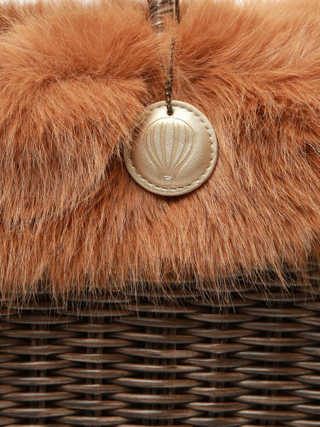 Shopping Bag Doudou Le voyage en panier Brown doudou M other view 3