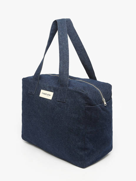 Shoulder Bag Célestins Recycled Coton Rivedroite Blue timeless CELESTIM other view 2