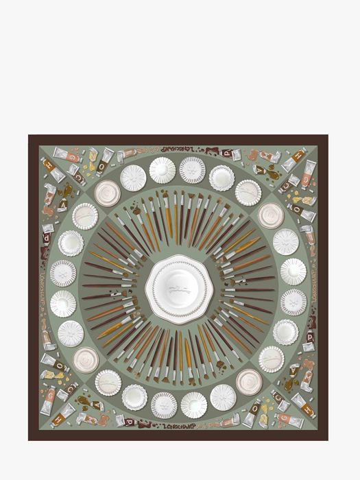 Longchamp Soie gots Foulard Multicolore