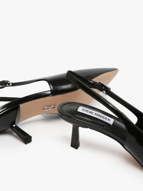 Stiletto Heel Pumps In Leather Steve madden Black women 11003902 other view 2