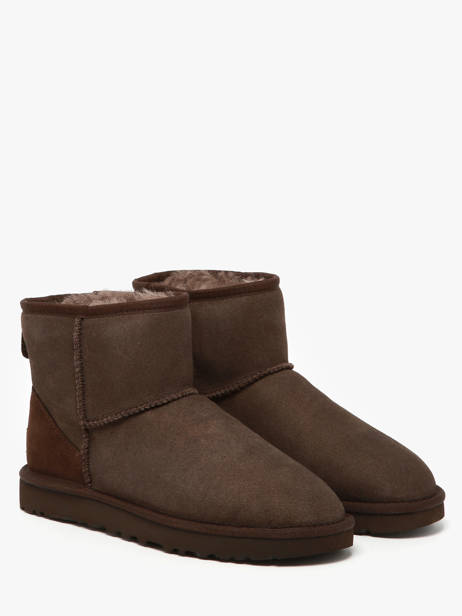 Classic Mini Ii Boots In Leather Ugg Brown accessoires 1016222 other view 1