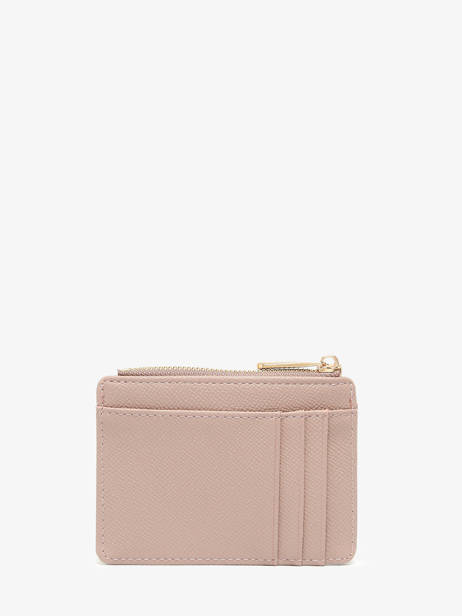 Coin Purse With Card Holder David jones Pink saffiano 1 other view 2