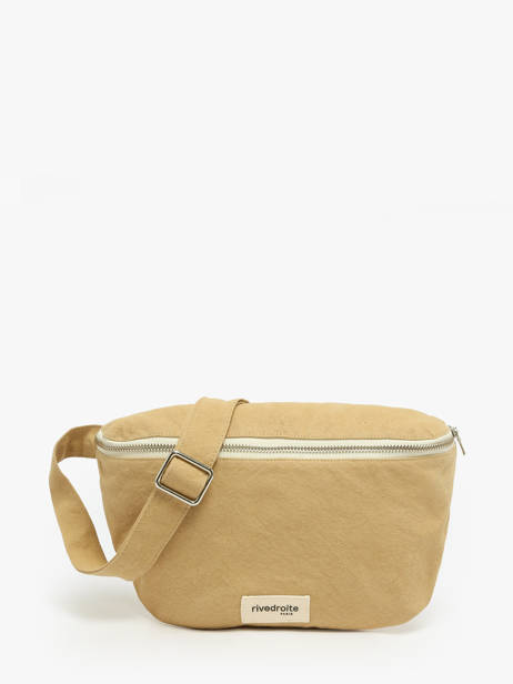 Le Sac Banane Custine Coton Recyclé Rivedroite Beige timeless CUSTITIM