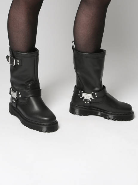 Boots Anistone In Leather Dr martens Black accessoires 32199001 other view 1